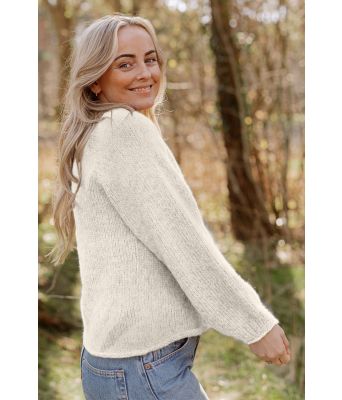 Easy peasy genser i natur - Strikkia 2022-016-302