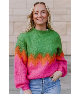 Zikkzakk genseren - Strikkia 2023-002