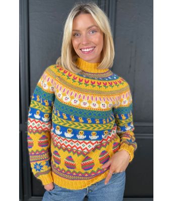 Sunny easter påskegenser - Strikkia 2023-006C