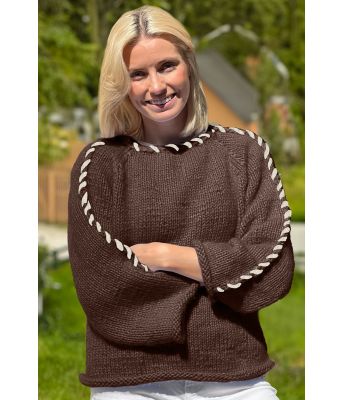 Brun Sorbonne stitchgenser - Strikkia 2023-015-308302