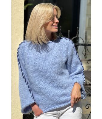 Sorbonne stitch genseren med kontraststing - Strikkia 2023-015-320AC