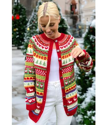 Ulrikkes stygge julekofte - Strikkia 2023-018