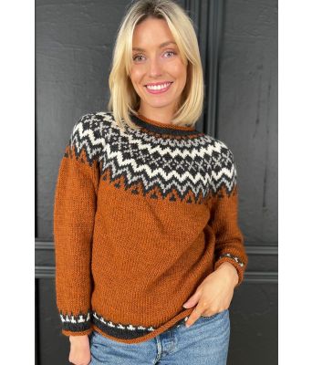 Islandur i rustfarge - Strikkia 2023-022-553B