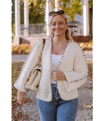 Sorbonne stitch cardigan - Strikkia 2023-029B