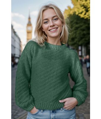 Jadegrønn virvelvindgenser - Strikkia 2023-032-336A