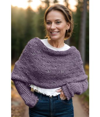 Lilla Eyelet skjerfgenser - Strikkia 2024-035-369