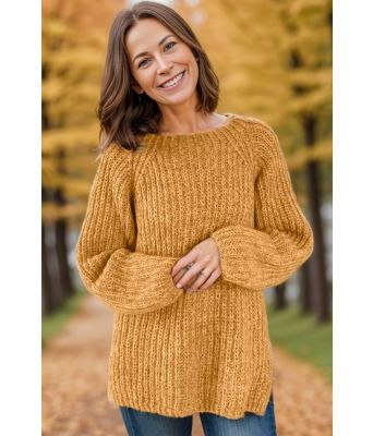 Okergul Easygoing sweater - Strikkia 2024-036-345