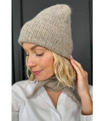 Savannah scarf med lue - Strikkia 2024-039-307