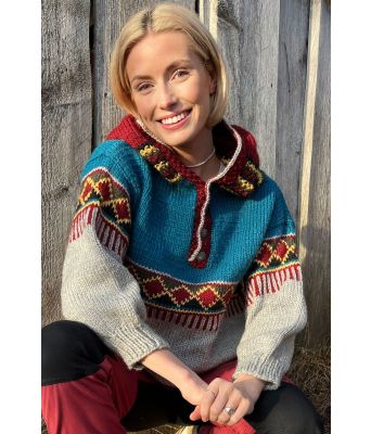 Sørvestgenser turkis og grå - Linka Neumann design SVGHG0001