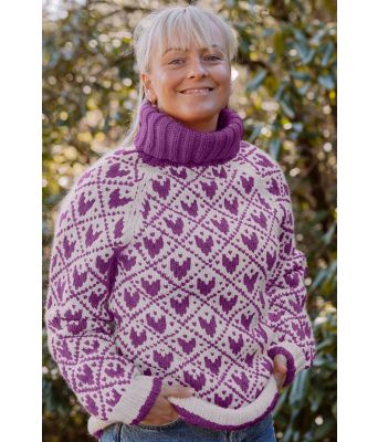 Mørkelilla Svartulvgenser - Linka Neumann design SVHG0002-014