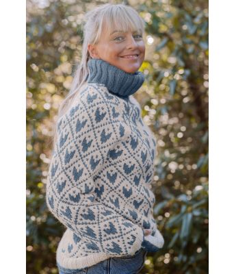 Jeansblå Svartulvgenser - Linka Neumann design SVHG0002-015