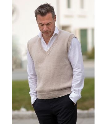 Tjommi strikket vest til herre - Viking 2129-4