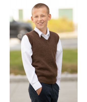 Tjommi strikkevest til barn - Viking 2129-5