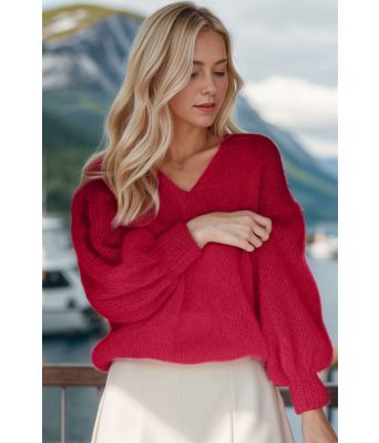 Dyp rød Tynn Mira genser - TL0015-BF47951