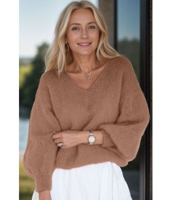 Kamelbrun Tynn Mira genser - TL00154-BF42271