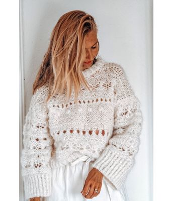 Hvit Bris genser - TL0016-500