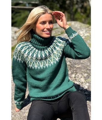 Tusseladdgenser i grønn - Linka Neumann design TLGSU-0001B