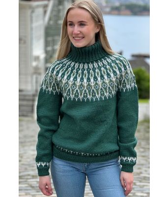 Grønn tusseladdgenser - Linka Neumann design TLGSU-0001