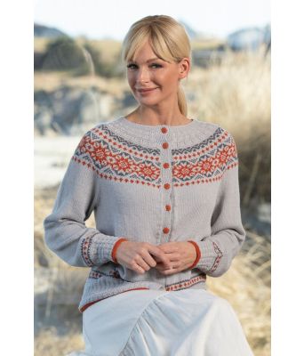 Tora jakke klassisk strikket kofte Kathrine Sørland - Viking 2120-05