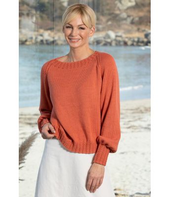 Trude nydelig strikket sommergenser Kathrine Sørland - Viking 2120-06