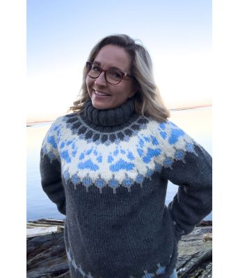 Mørkegrå villmarksgenser - Linka Neumann design VGHG0010