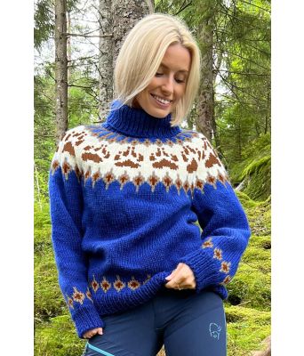 Blå villmarksgenser med kobberbrune poter - VGHG0036