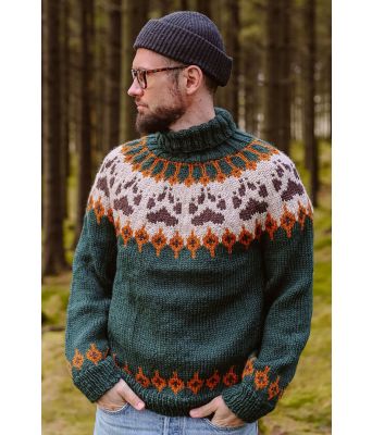 Furugrønn villmarksgenser - Linka Neumann design VGVG0001