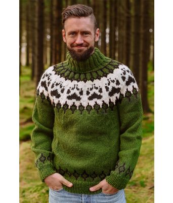 Grønn villmarksgenser - Linka Neumann design VGVG0002B