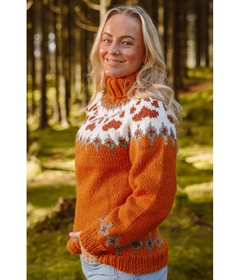 Oker brunoransje Villmarksgenser - Linka Neumann design VGVG0004