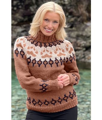 Kamelbrun villmarksgenser - Linka Neumann design VGVG0007