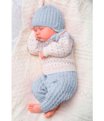 Lyseblått hentesett til baby - Viking 1305-16