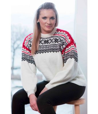 Hvit Setesdalsgenser - Viking 1403-7b