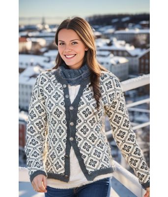 Gråblå Elidakofte - Viking 1416-18C