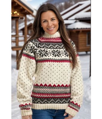 Klassisk norsk strikkegenser - Viking 1502-9B