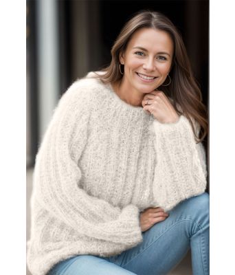 Naturhvit Une genser - Viking-1618-502