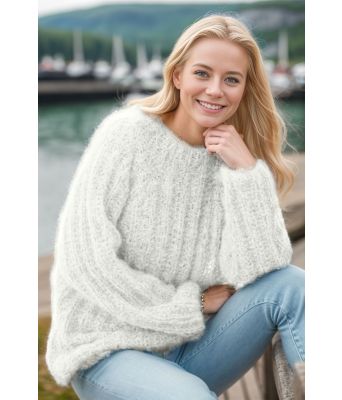 Hvit Une genser - Viking-1618-6-500