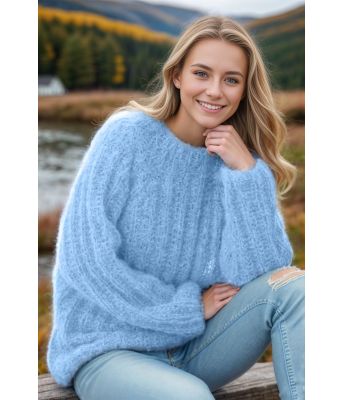 Lys blå Une genser - Viking-1618-6-520