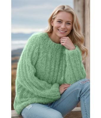 Støvgrønn Une genser - Viking-1618-6-532