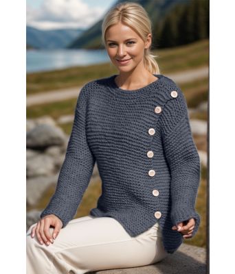 Jeansblå Liv genser - Viking 1923-7-327