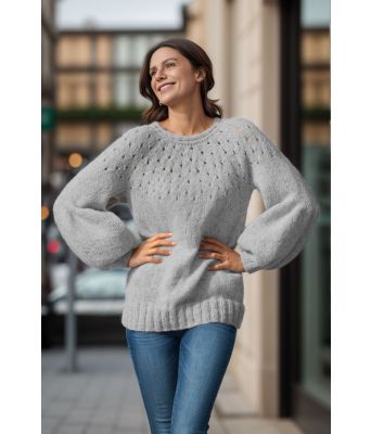 Grå Smil genser - Viking 1923-8-313