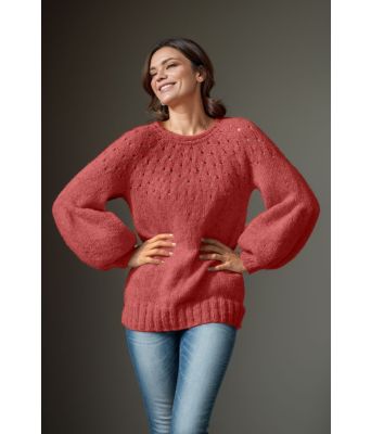 Lys burgunder Smil genser - Viking 1923-8-355