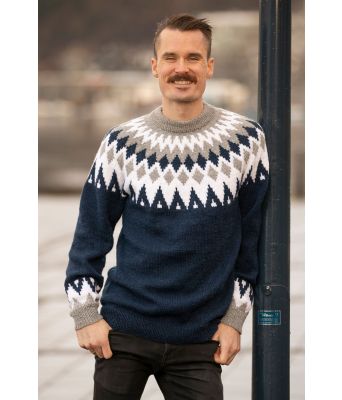 Helsingfors blå strikkegenser fra Team Ingebrightsen - Viking 2004-5