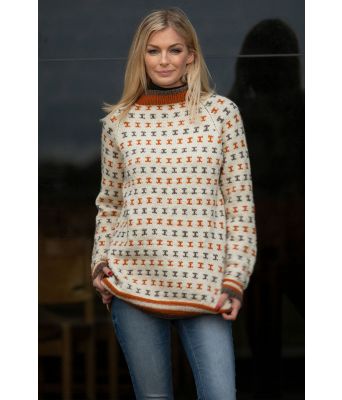 Naturhvit minne genser kathrine sørland - Viking 2006-05b