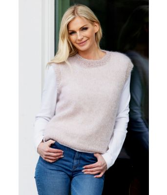 Clara strikket beige pullover Kathrine Sørland - Viking 2012-06a