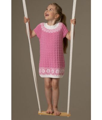 Rosa Lydia kjole / tunika til jente - Viking 2015-01b
