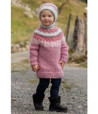 Rosa Novagenser med lue til jente / barn - Viking 2026-7