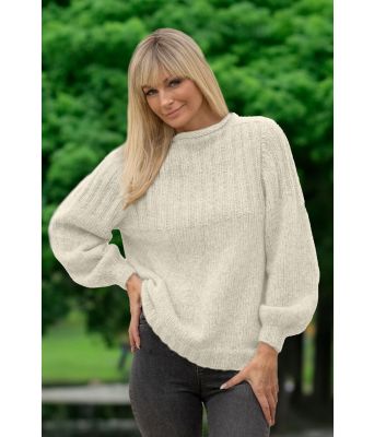 Naturhvit Behag genser - Viking 2022-2-302