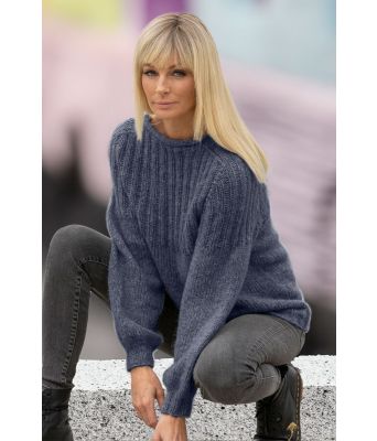 Jeansblå Behag genser - Viking 2022-2-327