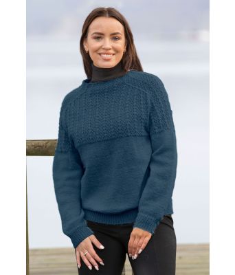 Jeansblå Tandori genser - Viking 2023-5-427