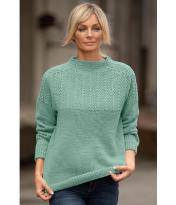 Tandori genser i lys petrol - Viking 2023-5-429